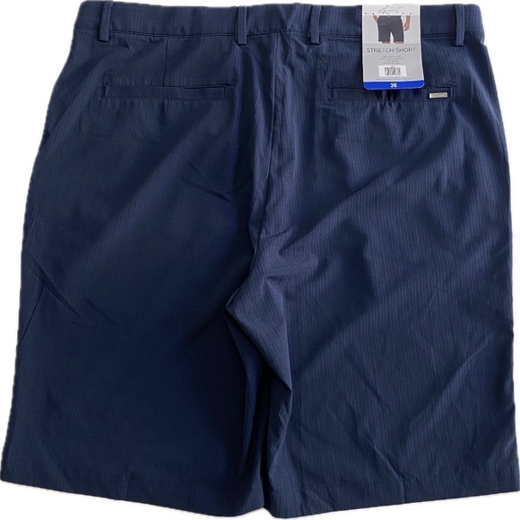 Greg Norman Men’s Stretch Shorts, Flat Front, Blue, Waist 36, NWT - Picture 7 of 14